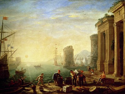 Morning at the Port by Claude Lorrain